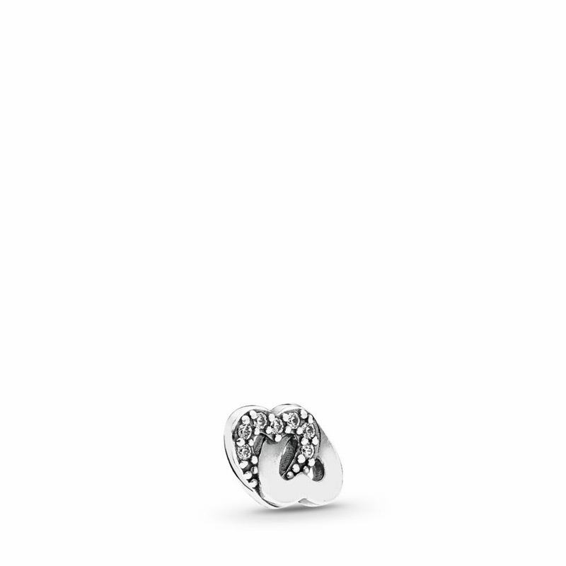 Pandora Entwined Love Petite Locket Charm - Sterling Silver/Cubic Zirconia - Canada | CL1336ED